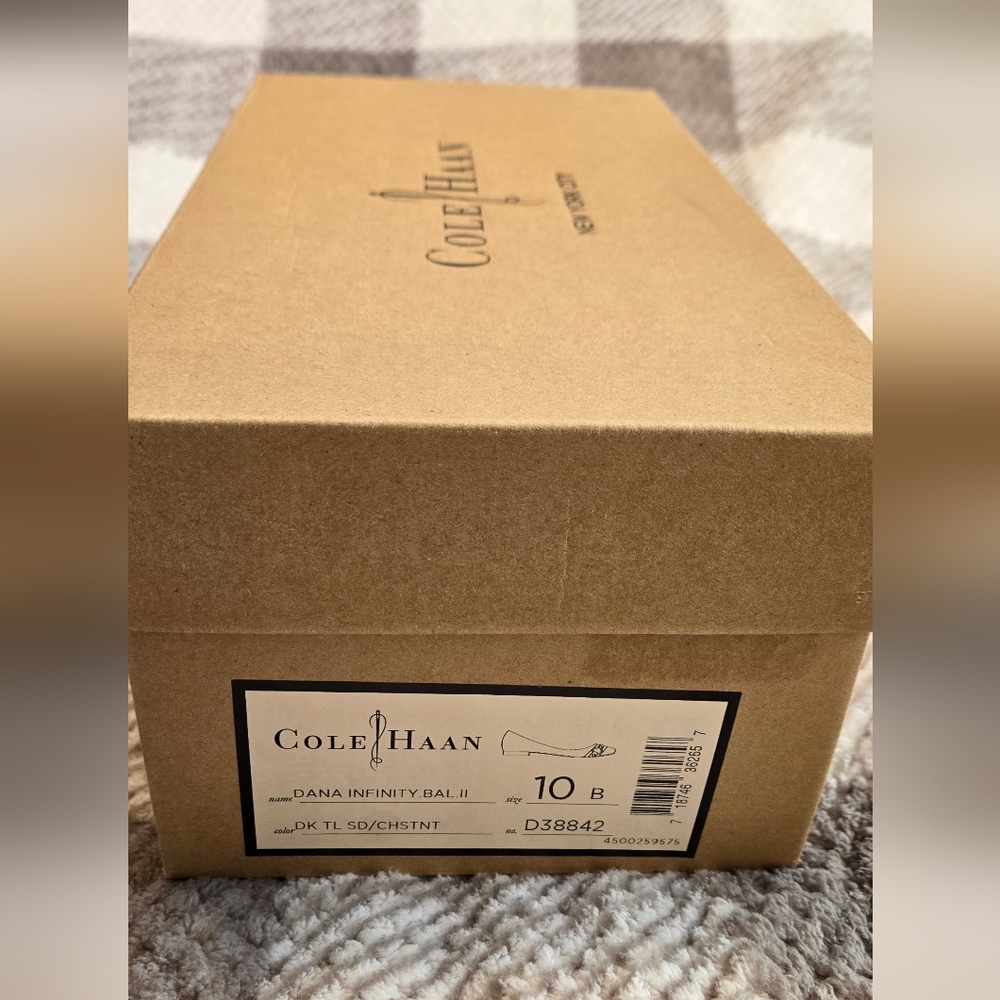 Cole haan teal suede flats brand new- size 10